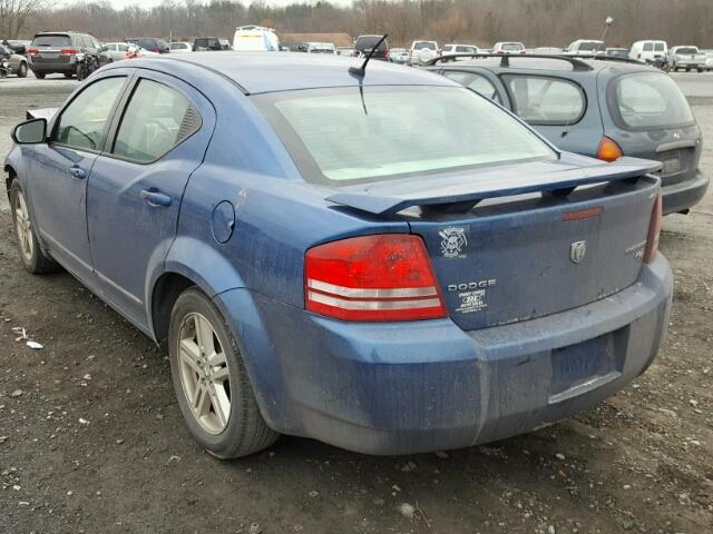 1B3LC56B39N558534 - 2009 DODGE AVENGER SX BLUE photo 3