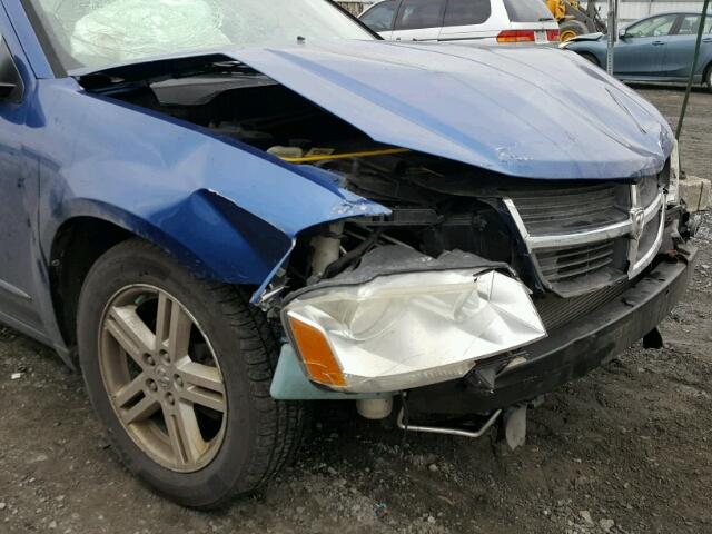 1B3LC56B39N558534 - 2009 DODGE AVENGER SX BLUE photo 9