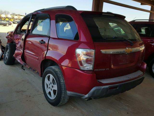 2CNDL13F766132022 - 2006 CHEVROLET EQUINOX LS RED photo 3