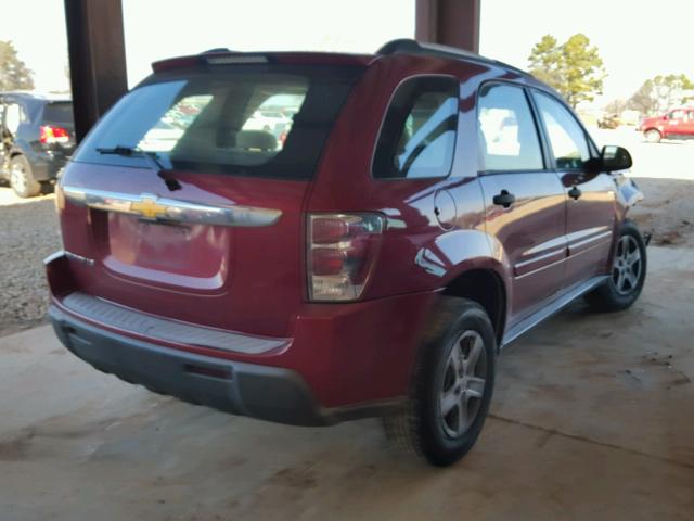 2CNDL13F766132022 - 2006 CHEVROLET EQUINOX LS RED photo 4