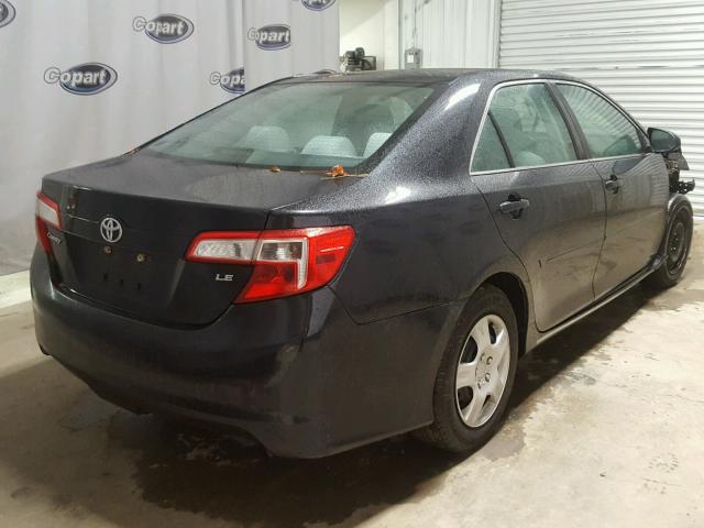 4T1BF1FK0CU007948 - 2012 TOYOTA CAMRY BASE BLACK photo 4