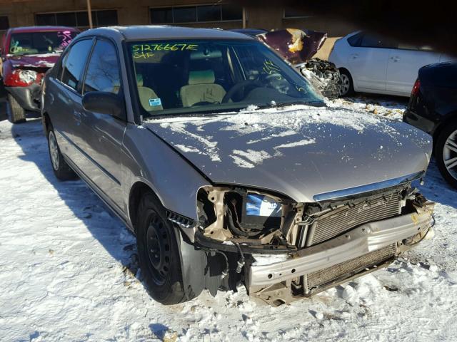 2HGES165X2H504872 - 2002 HONDA CIVIC LX TAN photo 1