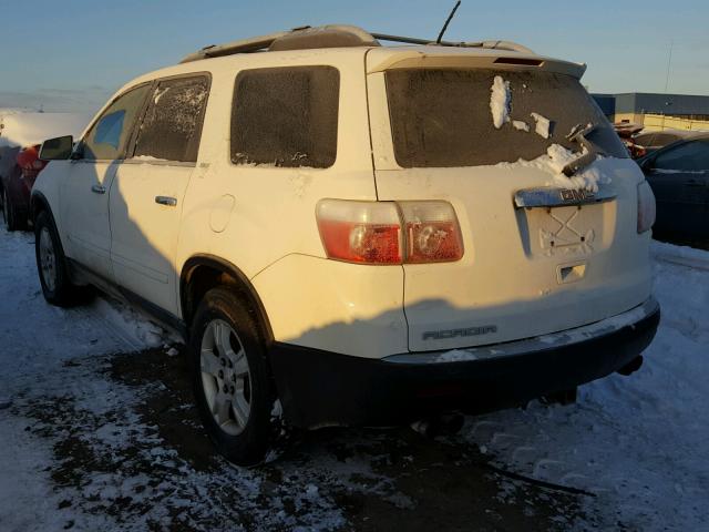 1GKER23D29J171155 - 2009 GMC ACADIA SLT WHITE photo 3