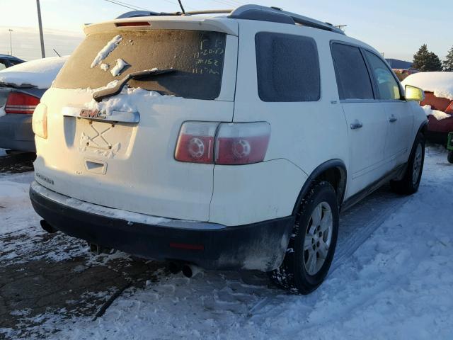 1GKER23D29J171155 - 2009 GMC ACADIA SLT WHITE photo 4