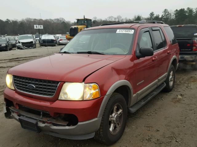 1FMDU73WX2ZA82943 - 2002 FORD EXPLORER X BURGUNDY photo 2