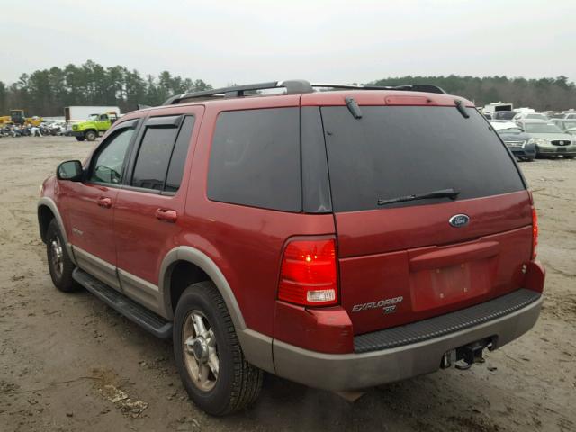 1FMDU73WX2ZA82943 - 2002 FORD EXPLORER X BURGUNDY photo 3