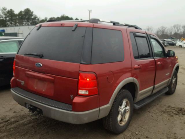 1FMDU73WX2ZA82943 - 2002 FORD EXPLORER X BURGUNDY photo 4