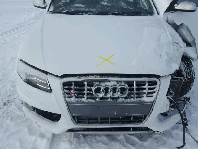 WAUFGCFL8BA163417 - 2011 AUDI S4 PREMIUM WHITE photo 7