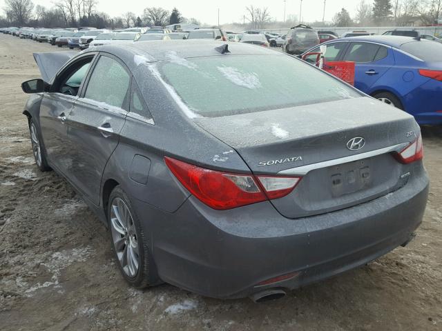 5NPEC4AB2CH462619 - 2012 HYUNDAI SONATA SE CHARCOAL photo 3