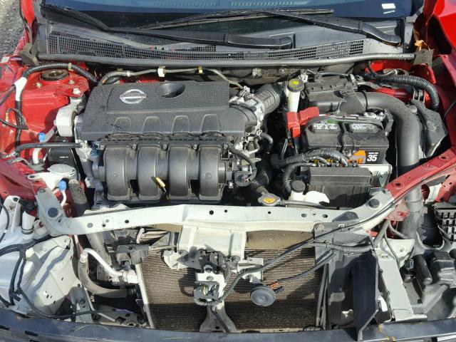 3N1AB7AP6DL771366 - 2013 NISSAN SENTRA S RED photo 7