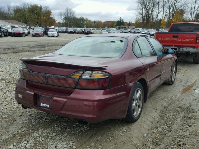 1G2HY54K524121594 - 2002 PONTIAC BONNEVILLE BURGUNDY photo 4