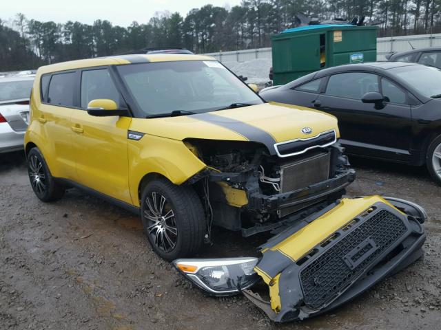 KNDJP3A58E7007059 - 2014 KIA SOUL + YELLOW photo 1