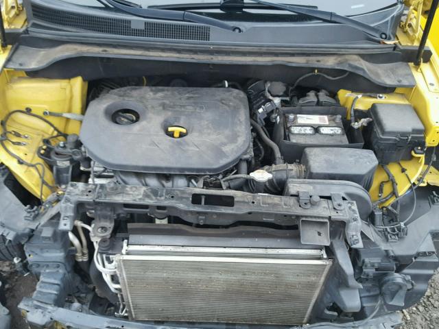 KNDJP3A58E7007059 - 2014 KIA SOUL + YELLOW photo 7