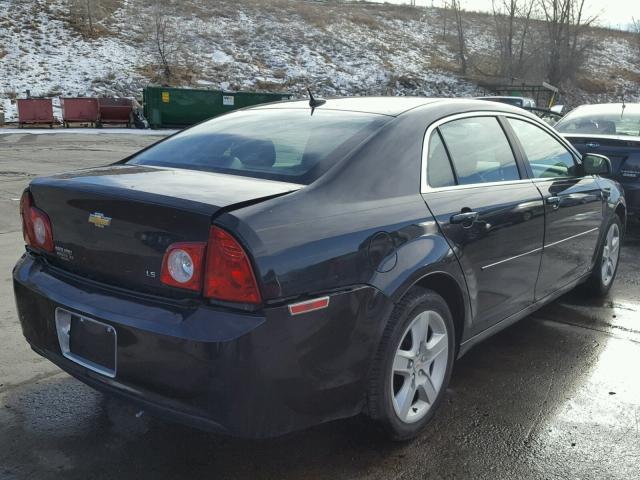 1G1ZG57B09F225531 - 2009 CHEVROLET MALIBU LS BLACK photo 4