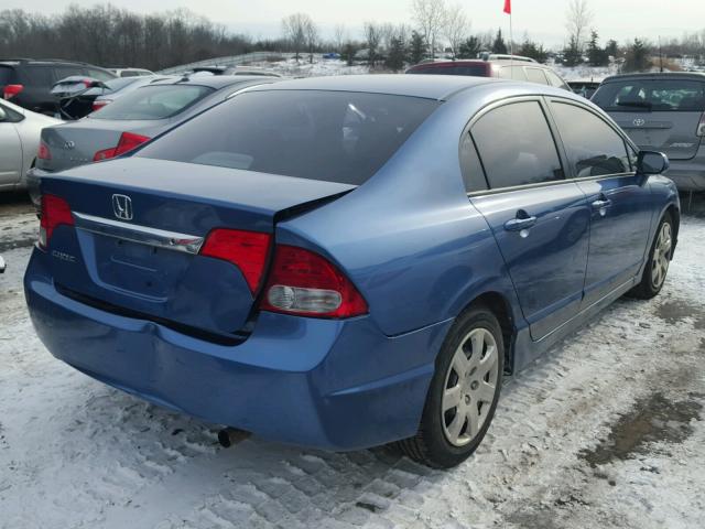 2HGFA1F54AH317360 - 2010 HONDA CIVIC LX BLUE photo 4