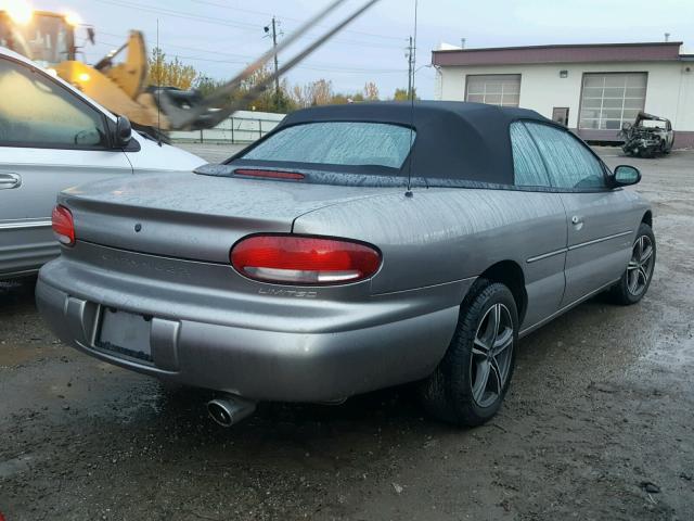 3C3EL55H4WT305686 - 1998 CHRYSLER SEBRING JX SILVER photo 4