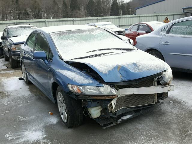 1HGFA16529L011370 - 2009 HONDA CIVIC LX BLUE photo 1