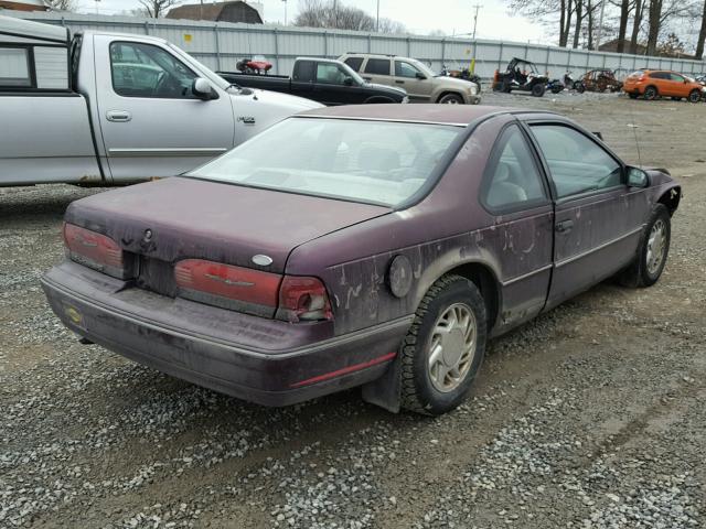 1FAPP604XNH110424 - 1992 FORD THUNDERBIR PURPLE photo 4