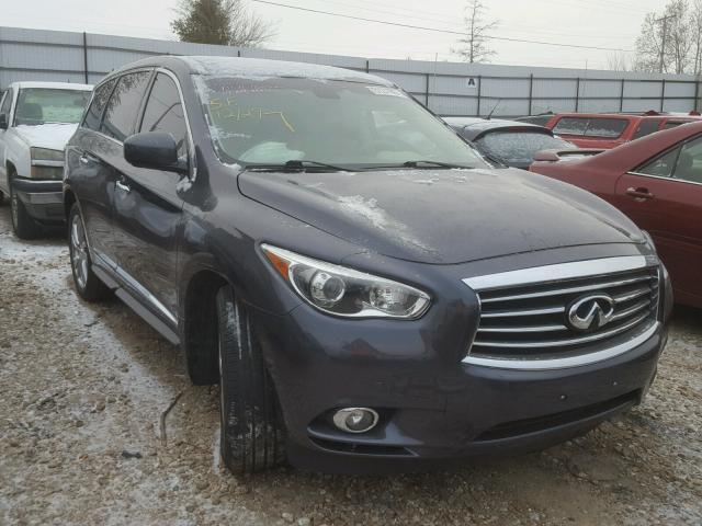 5N1AL0MM7DC338763 - 2013 INFINITI JX35 BASE BLUE photo 1