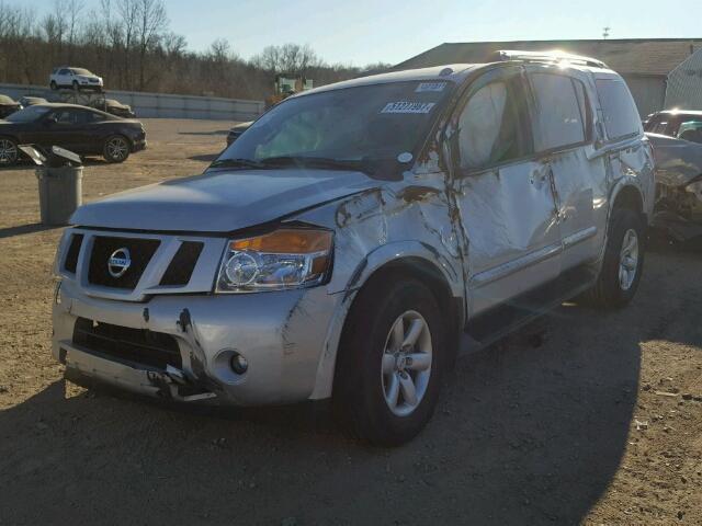 5N1AA0NC8FN610837 - 2015 NISSAN ARMADA SV SILVER photo 2