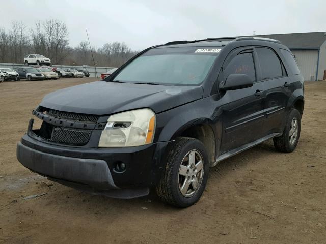 2CNDL23F956049762 - 2005 CHEVROLET EQUINOX LS BLACK photo 2