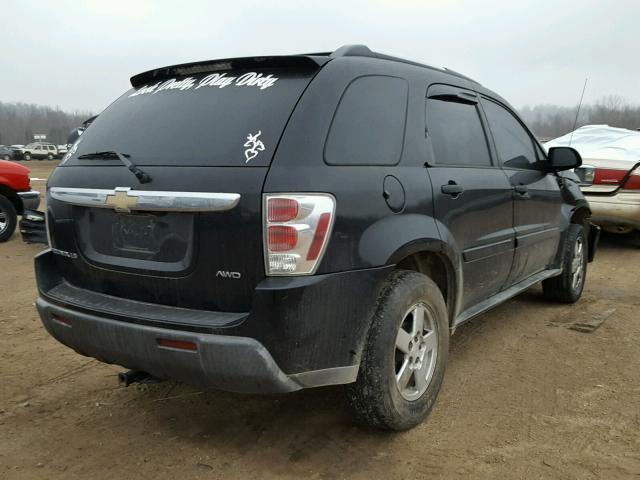 2CNDL23F956049762 - 2005 CHEVROLET EQUINOX LS BLACK photo 4