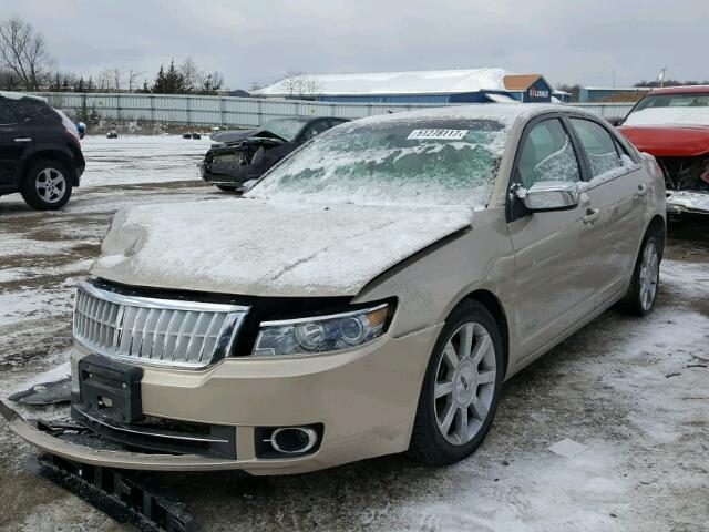 3LNHM26T08R656744 - 2008 LINCOLN MKZ TAN photo 2