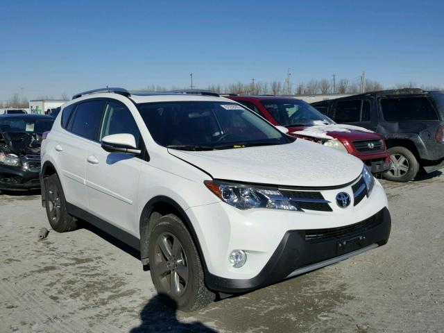 JTMRFREV4FD171138 - 2015 TOYOTA RAV4 XLE WHITE photo 1