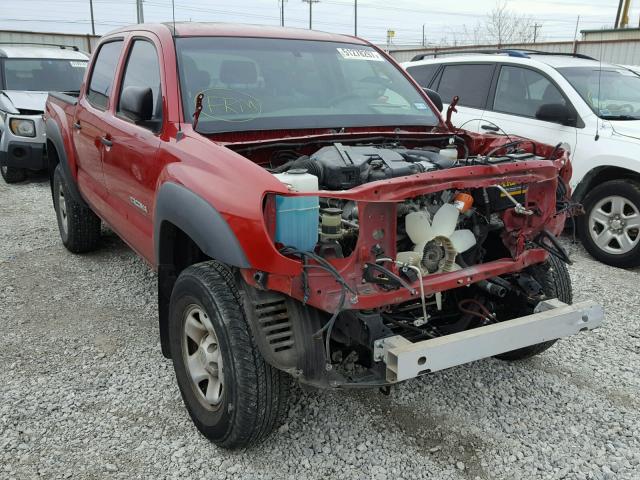 3TMJU62N69M078877 - 2009 TOYOTA TACOMA DOU RED photo 1