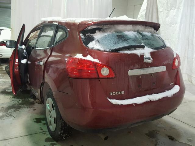 JN8AS5MVXBW290950 - 2011 NISSAN ROGUE S RED photo 3