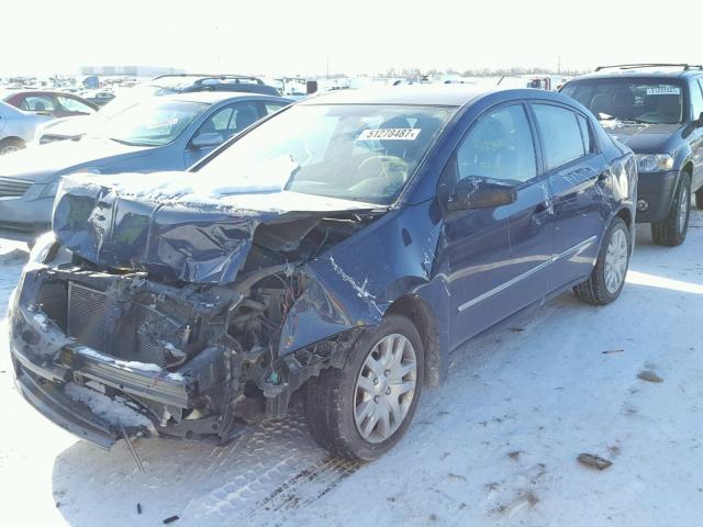 3N1AB6AP6CL753166 - 2012 NISSAN SENTRA 2.0 BLUE photo 2