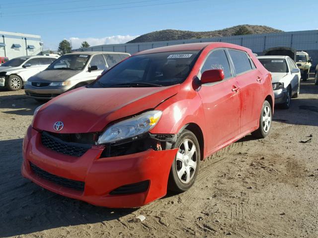 2T1KU4EE7AC291077 - 2010 TOYOTA COROLLA MA RED photo 2