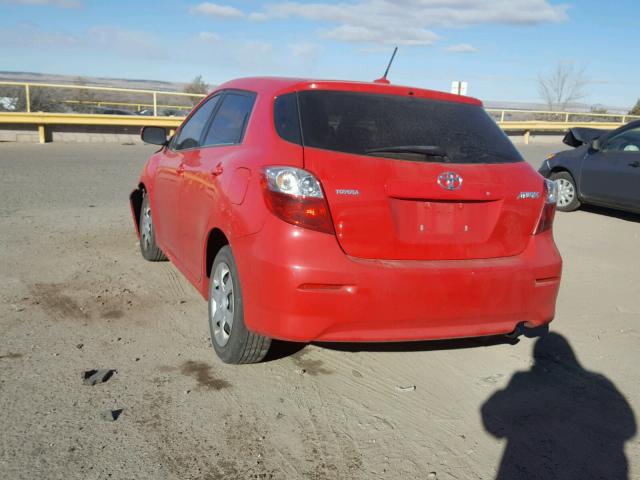 2T1KU4EE7AC291077 - 2010 TOYOTA COROLLA MA RED photo 3