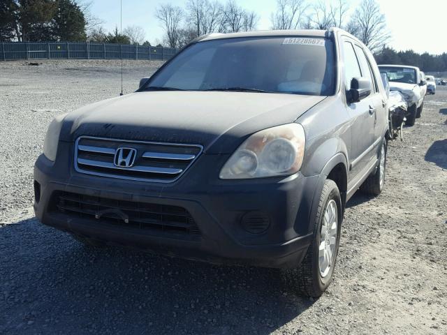 SHSRD78855U318485 - 2005 HONDA CR-V EX BLACK photo 2