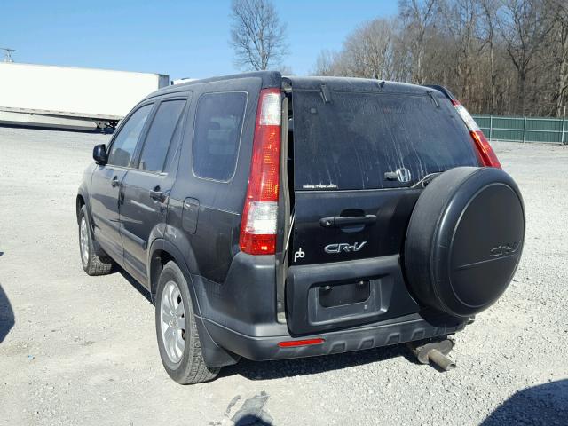 SHSRD78855U318485 - 2005 HONDA CR-V EX BLACK photo 3