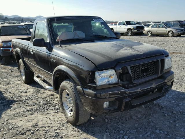 1FTYR10U54PA61973 - 2004 FORD RANGER BLACK photo 1