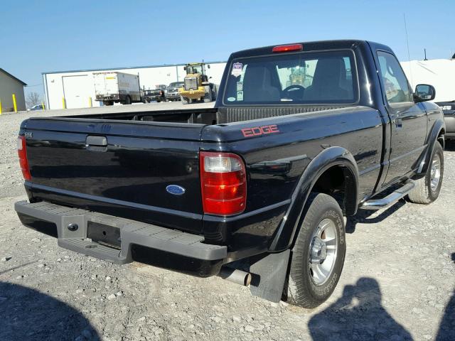 1FTYR10U54PA61973 - 2004 FORD RANGER BLACK photo 4