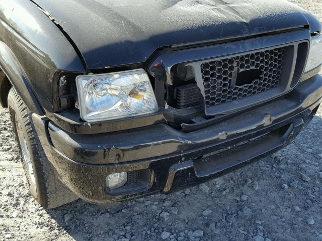 1FTYR10U54PA61973 - 2004 FORD RANGER BLACK photo 9