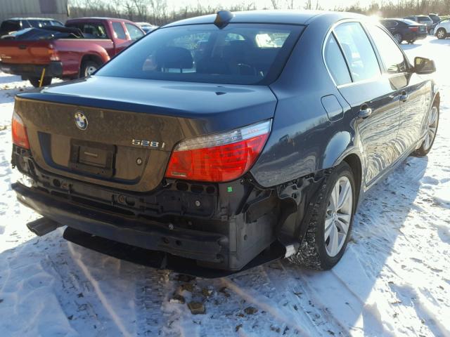 WBANV1C55AC159260 - 2010 BMW 528 XI GRAY photo 4