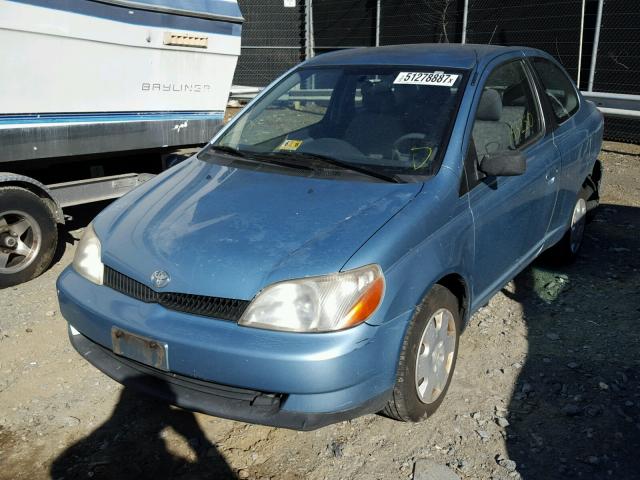 JTDAT123620232677 - 2002 TOYOTA ECHO BLUE photo 2