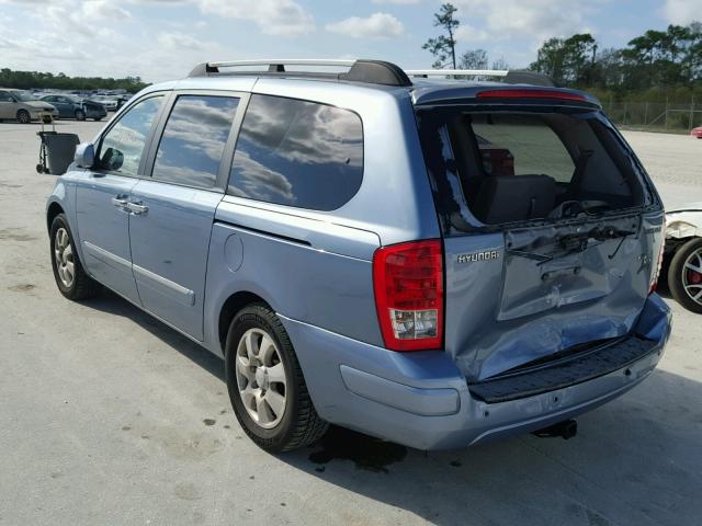 KNDMC233976034035 - 2007 HYUNDAI ENTOURAGE BLUE photo 3