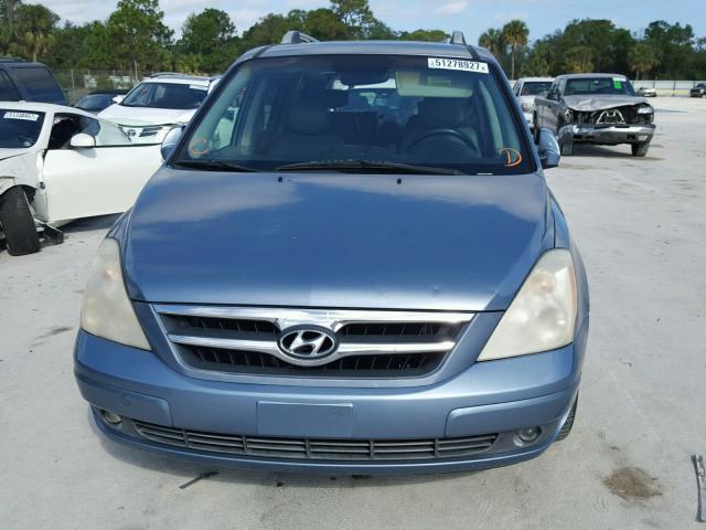 KNDMC233976034035 - 2007 HYUNDAI ENTOURAGE BLUE photo 9