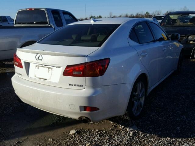 JTHBK262372036592 - 2007 LEXUS IS 250 WHITE photo 4