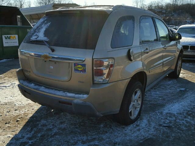 2CNDL73F766045000 - 2006 CHEVROLET EQUINOX LT GOLD photo 4