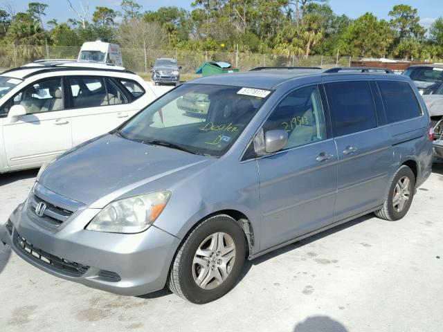 5FNRL384X6B001187 - 2006 HONDA ODYSSEY EX GREEN photo 2