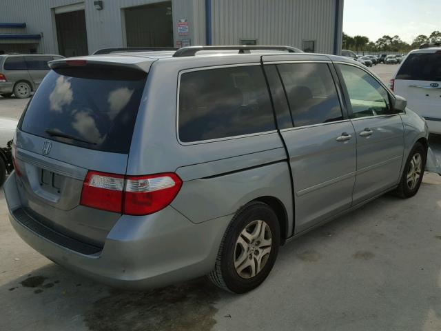 5FNRL384X6B001187 - 2006 HONDA ODYSSEY EX GREEN photo 4