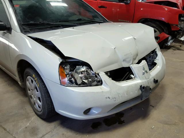 4A3AB26FX6E054033 - 2006 MITSUBISHI GALANT DE WHITE photo 9