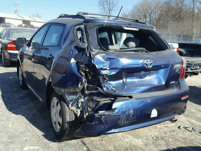 2T1LE40E09C006434 - 2009 TOYOTA COROLLA MA BLUE photo 3