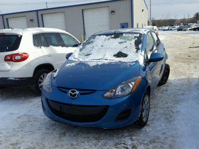 JM1DE1KZ1C0147016 - 2012 MAZDA MAZDA2 BLUE photo 2