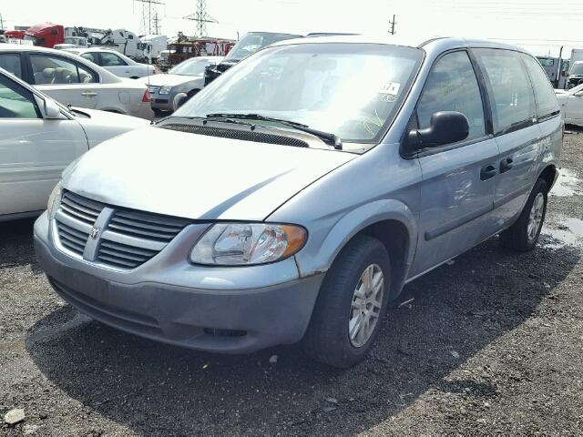 1D4GP25R76B612774 - 2006 DODGE CARAVAN SE BLUE photo 2